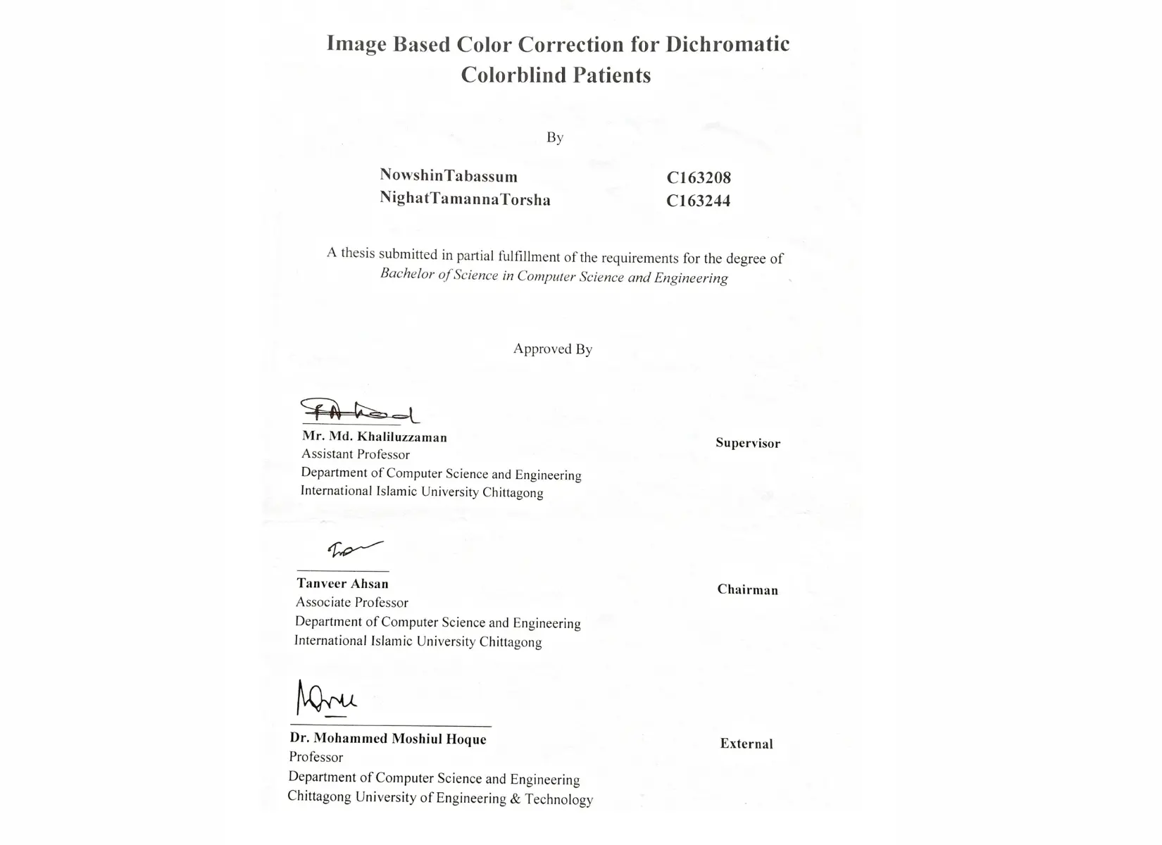 Thesis proof on color correction for colorblind patients